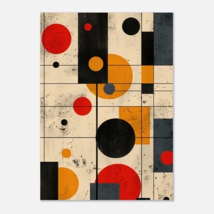 Modernism Poster Art - Colorful Minimalistic Bauhaus Style Prints for Your Home