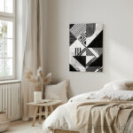 Abstract Poster Modernism in Bedroom