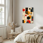 Modernism Poster Art - Colorful Minimalistic Bauhaus Style Prints for bedroom Room