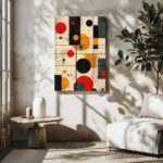 Modernism Poster Art - Colorful Minimalistic Bauhaus Style Prints for Living Room 2