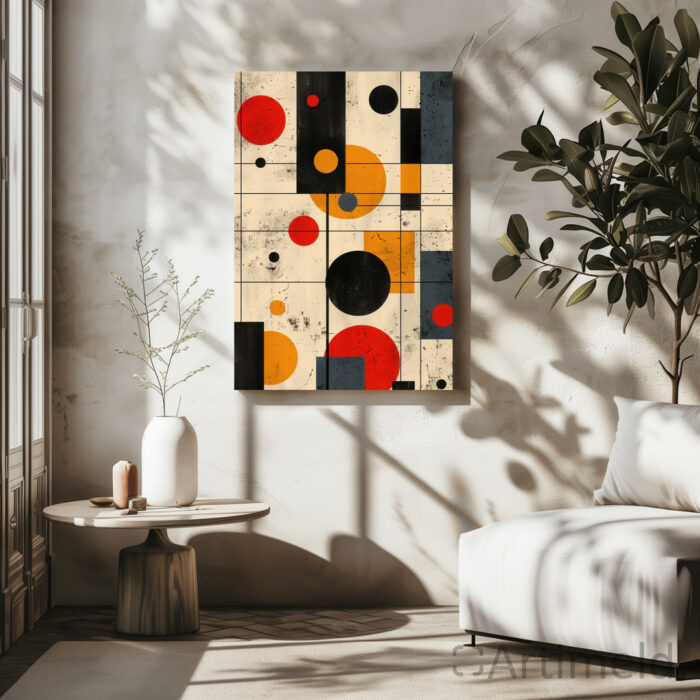 Modernism Poster Art - Colorful Minimalistic Bauhaus Style Prints for Living Room 2